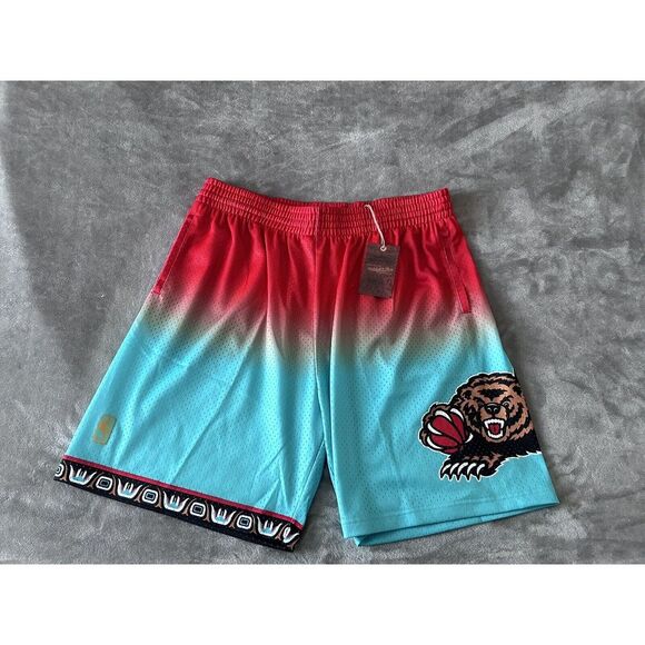 Mitchell & Ness Mens XXL Vancouver Grizzlies Memphis Fadeaway Swingman Shorts - Picture 1 of 9